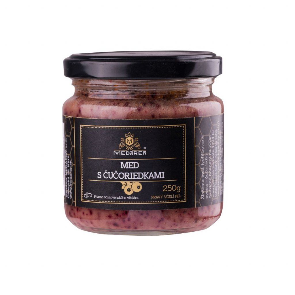Med s čučoriedkami 250g