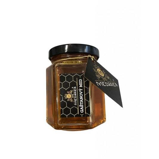 Gaštanový med hexagon 230g